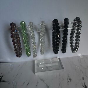 Set of Beaded Bracelets in Multiple Colors